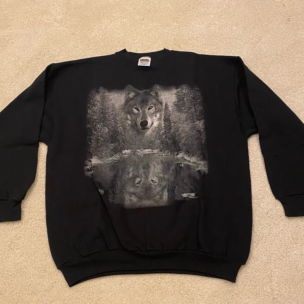 Brand new without tags black XL wolf sweatshirt
